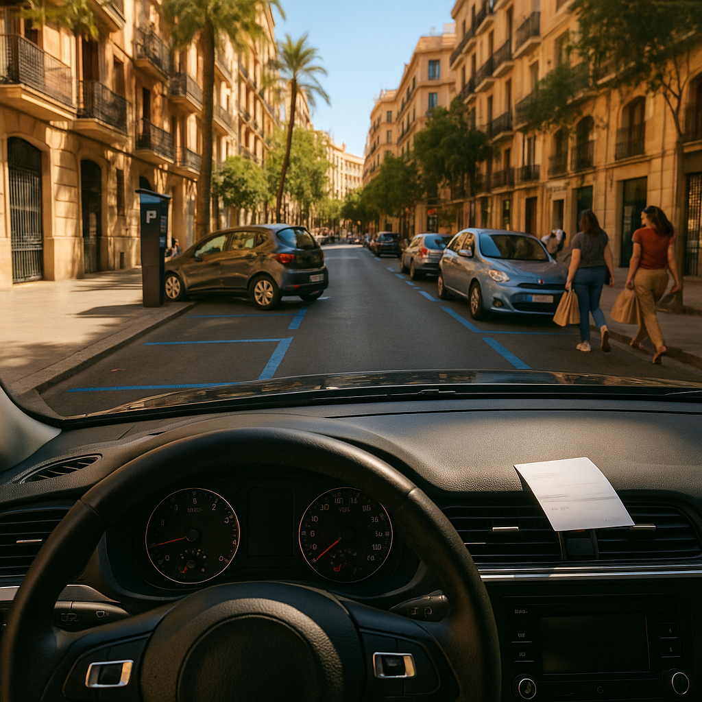 Al estacionar, el vehículo debe quedar: