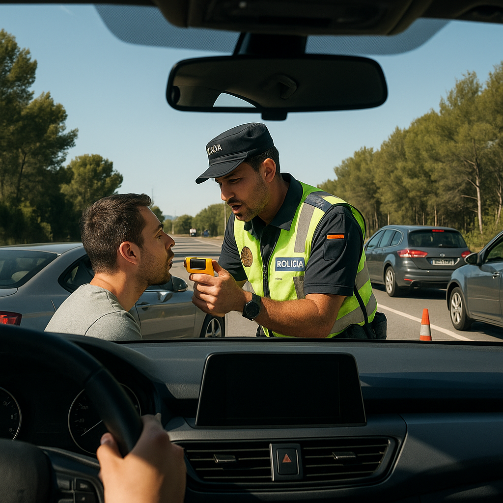 Los agentes pueden hacer controles de alcoholemia: