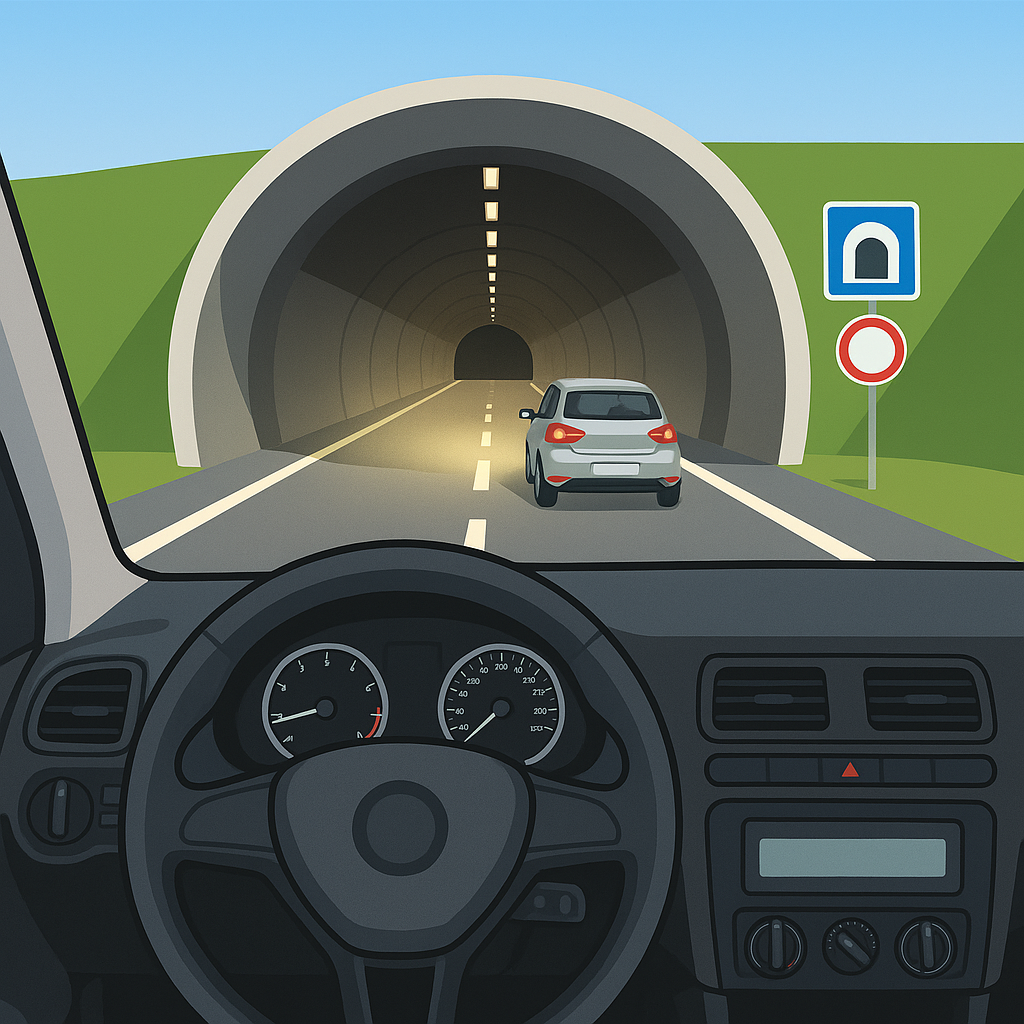 La velocidad en un túnel: